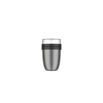 Mepal Thermo-Lunchpot Ellipse acero inoxidable Nordic Black 500+200 ml