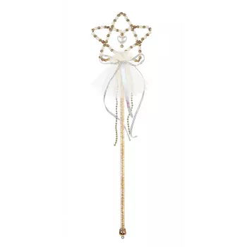 Souza! Coralina Star varita mágica con perlas blanco-dorado