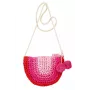 Souza! bolso bandolera infantil de paja con pompones colgantes Alies rosa