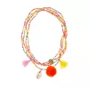 Souza! Collar de cuentas multicolor con charms Sylvie - 4 hilos para niños pequeños