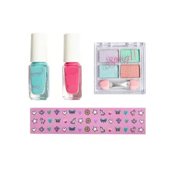 Souza! Set de maquillaje y manicura infantil 4 piezas unicornio