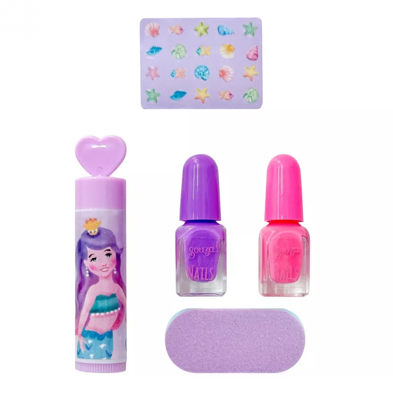 Souza! Set de maquillaje y manicura infantil sirena 5 piezas