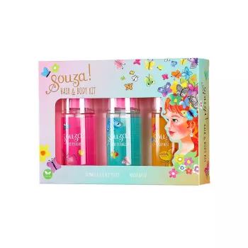 Souza! Set de bruma para pelo y cuerpo infantil 3 x 50 ml