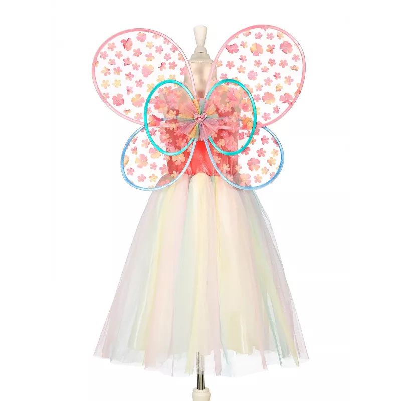 Souza! Vestido de disfraz de hada mariposa con alas Flora 3-4 años