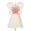 SOUZA! Conjunto de disfraz de hada mariposa Flora vestido y alas 8-10 años