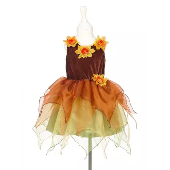 Souza! Vestido de disfraz de bruja Sabrina con falda de tul y sombrero para niñas 5-7 años