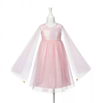 Souza! Vestido de disfraz de hada princesa Silvianne rosa tul mangas largas 8-10 años