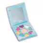 Souza! Paleta de sombras de ojos para niñas con espejo en estuche suave de unicornio, 9 tonos
