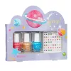 SOUZA! Set de pintauñas Galaxy para niñas - 3 pintauñas pelables con base de agua y pegatinas
