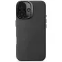 Decoded funda trasera de piel para Apple iPhone 16 - Negro