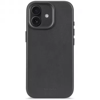 Decoded funda trasera de piel para Apple iPhone 17 negro