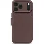 Funda con cartera desmontable de piel Decoded para iPhone 17 Pro con MagSafe - marrón chocolate