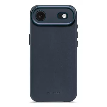 Funda trasera de piel Decoded para iPhone 17 Air con MagSafe - Navy Shadow
