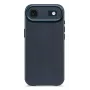Funda trasera de piel Decoded para iPhone 17 Air con MagSafe - Navy Shadow