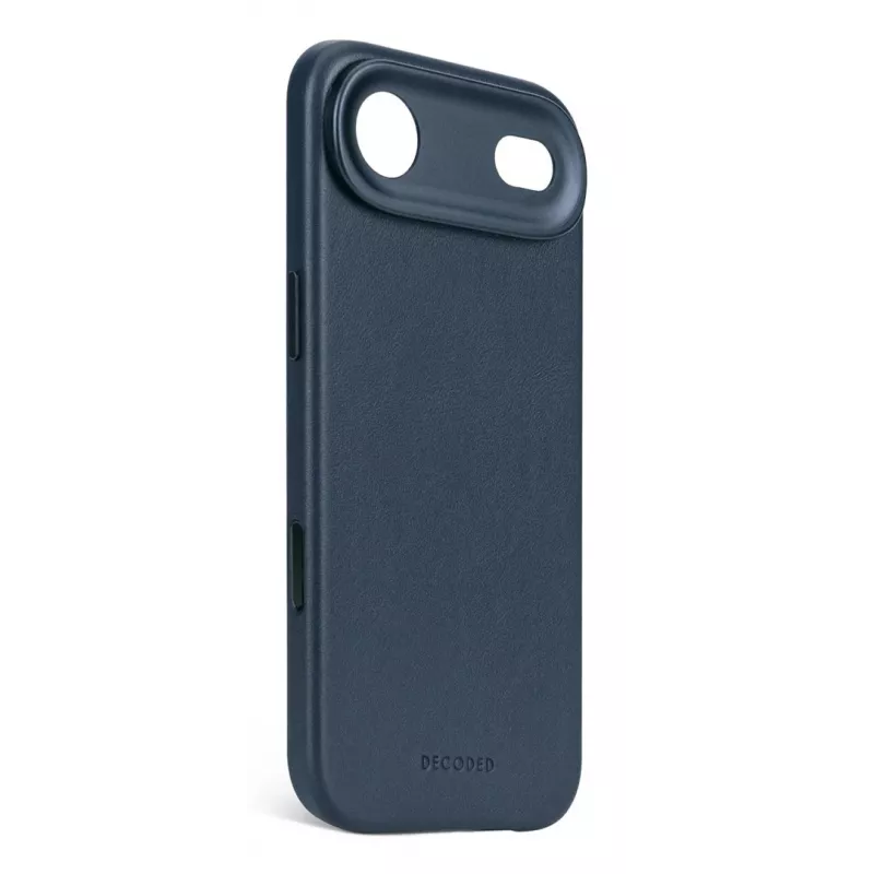 Funda trasera de piel Decoded para iPhone 17 Air con MagSafe - Navy Shadow