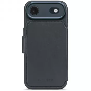 Cartera desmontable de piel Decoded para iPhone 17 Air - Navy Shadow