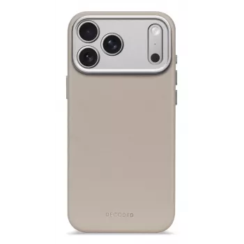 Funda trasera de piel Decoded para iPhone 17 Pro Max compatible con MagSafe Solid Clay