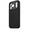 Decoded Funda trasera de silicona antimicrobiana para iPhone 17 Pro con MagSafe (Phantom Black)