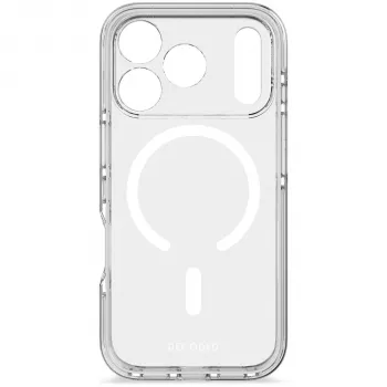 Funda trasera transparente DropTec Decoded para Apple iPhone 17 Pro con MagSafe