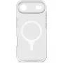 Funda trasera transparente DropTec Decoded para iPhone 17 Air, marco blanco