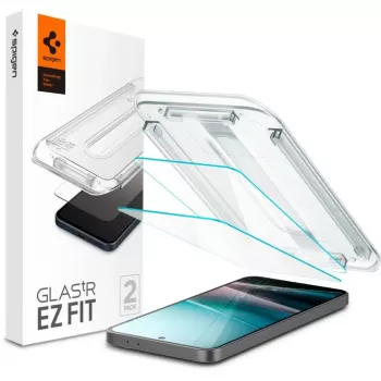 Spigen Glas.tR EZ Fit pack de 2 protector de pantalla de cristal templado para Samsung Galaxy A36 5G transparente