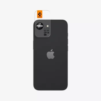 Spigen Optik Pro Glas.tR EZ Fit pack de 2 protector de cámara para iPhone 16E/17E negro