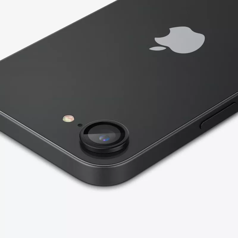 Spigen Optik Pro Glas.tR EZ Fit pack de 2 protector de cámara para iPhone 16E/17E negro