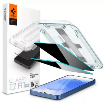 Spigen Glas.TR EZFIT HD Privacy cristal de privacidad para Samsung Galaxy S24+ 2 unidades