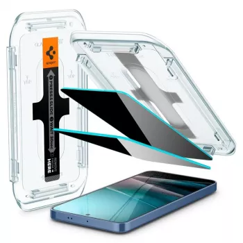 Spigen Glas.TR EZFIT HD Privacy cristal de privacidad para Samsung Galaxy S24+ 2 unidades