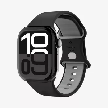 Spigen Nano Pop correa para Apple Watch 6/7/8/9/10/11/SE/SE 3/Ultra 1/Ultra 2/Ultra 3 (44/45/46/49 mm) negra