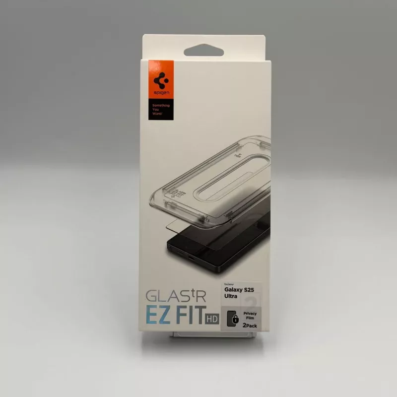 Spigen GLAS.tR EZ Fit HD Privacy protector de pantalla para Samsung Galaxy S25 Ultra (2025) - cristal templado