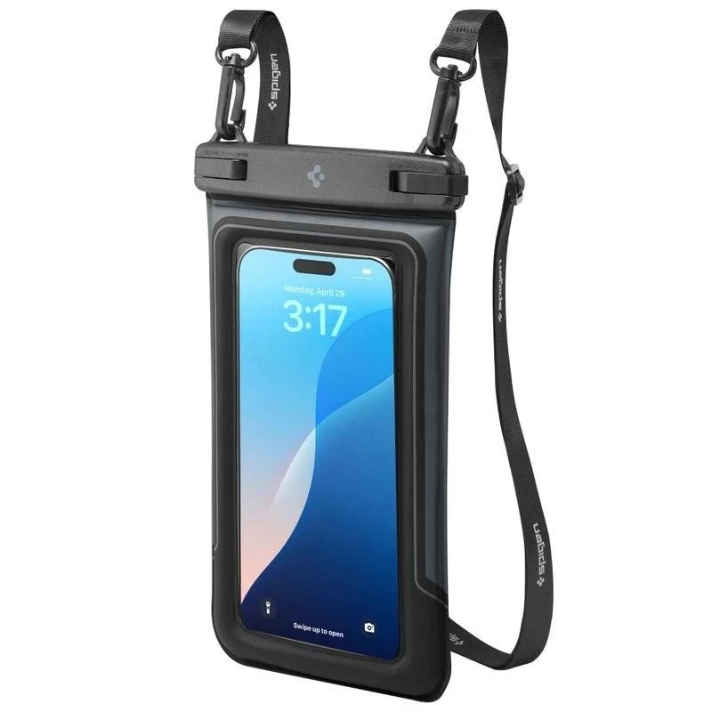 SPIGEN A611P Funda Impermeable Universal Flotante 2-Pack Negro Mate