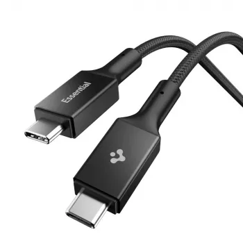 Spigen EB10010CC Cable Essential USB-C a USB-C 100W 1m Negro