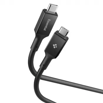 SPIGEN EB10020CC Cable Essential USB-C a USB-C 100W 200cm Negro