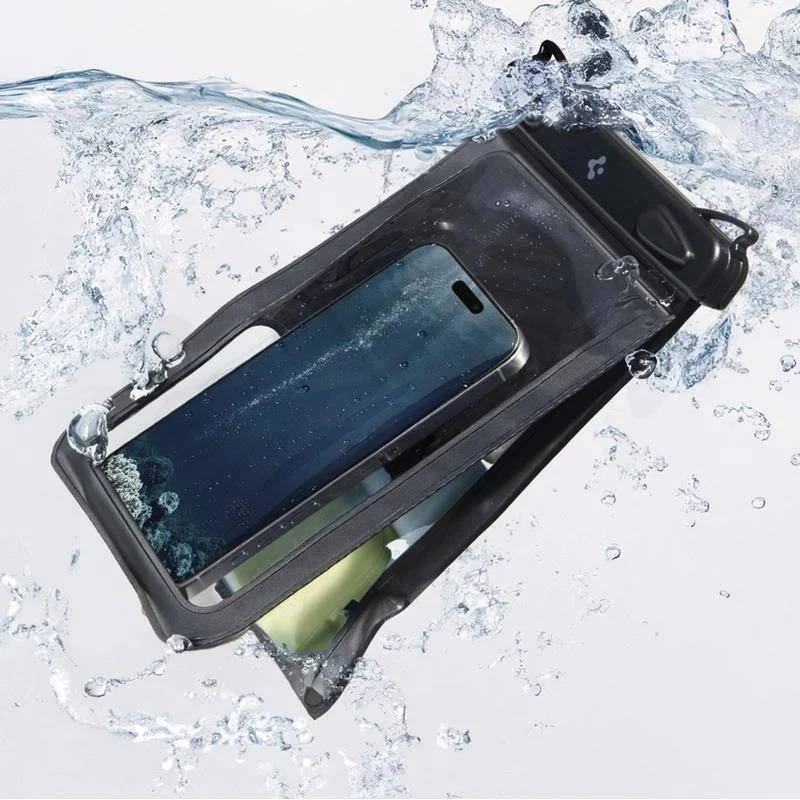 SPIGEN A603 Funda Impermeable Universal Negra