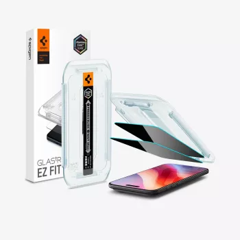 Spigen Glas.tR EZ Fit AC Protector de Pantalla con Privacidad para iPhone Air (pack de 2)