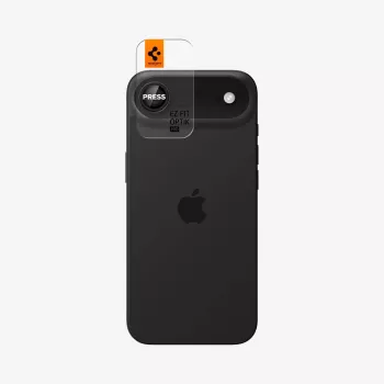 Spigen Optik Pro Glas.tR EZ Fit Protector de Cámara pack de 2 para iPhone Air, Negro, AGL09863