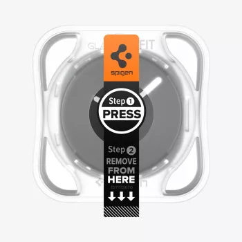 Spigen Glas.TR EZ Fit protector de pantalla de cristal templado para Samsung Galaxy Watch 44 mm (pack de 2) - Transparente