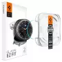 Spigen GLAS.tR EZ Fit protector de pantalla de cristal templado para Samsung Galaxy Watch 8 Classic (46 mm), 2 uds., transparente (AGL09877)