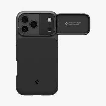 SPIGEN Optik Armor Mag MagSafe funda para Apple iPhone 18 Pro Max, negro