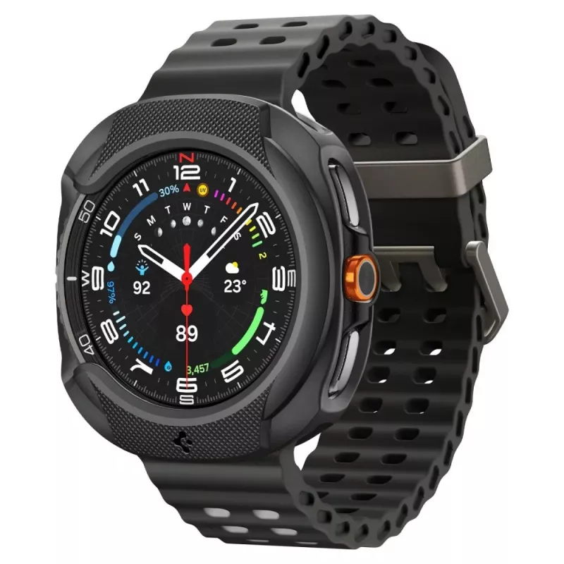 Spigen Liquid Air funda para Samsung Galaxy Watch 8 Classic (46 mm), negro mate (ACS09841)