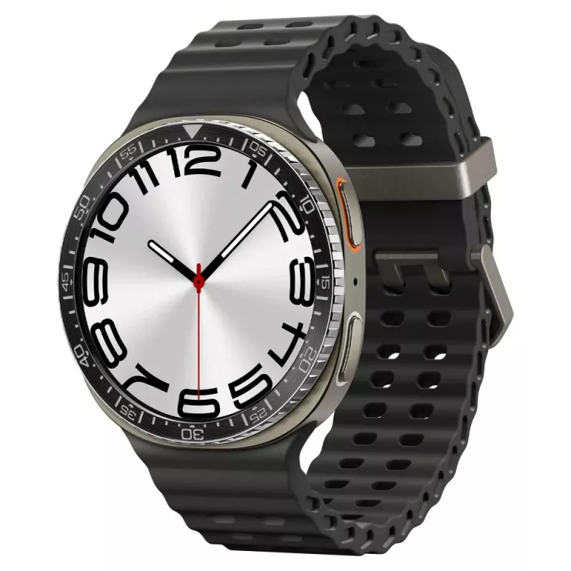 Spigen Bezel Tune protector de bisel para Samsung Galaxy Watch 8 / Watch 9 (44 mm), negro (ACS10008)