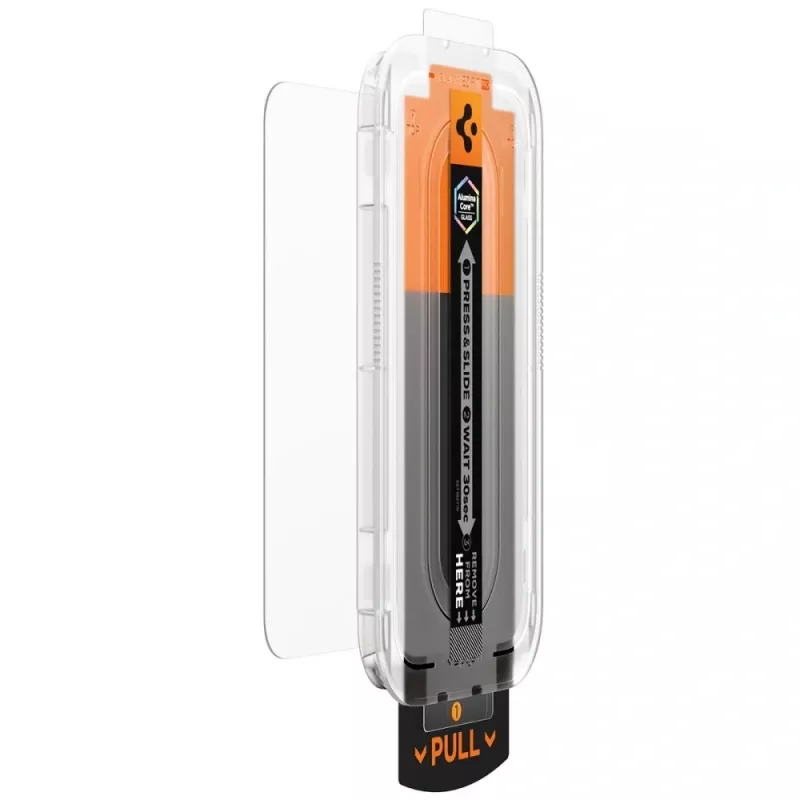 Spigen GLAS.TR EZ Fit Pro protector de pantalla de cristal templado para Apple iPhone 16 Pro Max / 17 Pro Max, transparente, pack de 2