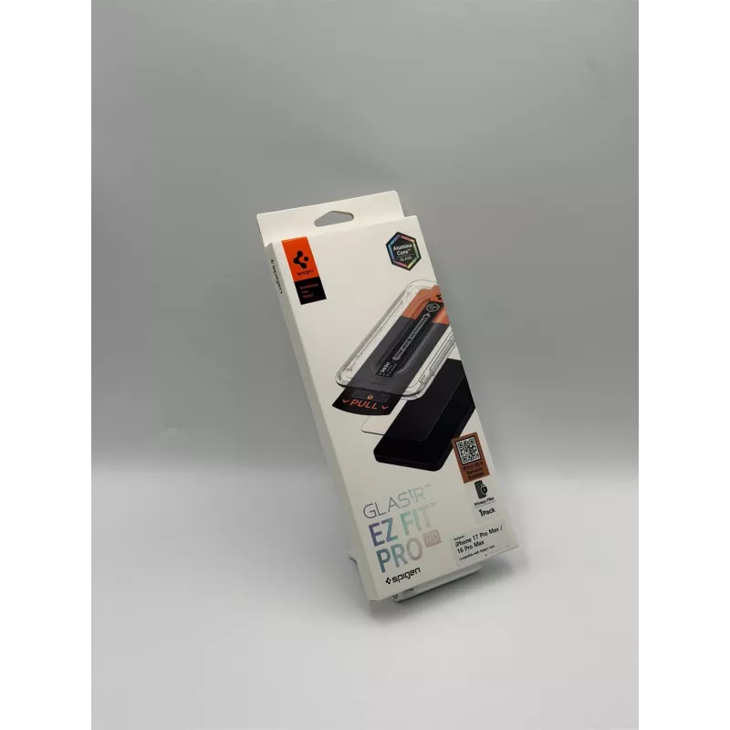 Spigen Glas.tR EZ Fit Pro AC protector de pantalla con privacidad para iPhone 16 Pro Max / 17 Pro Max
