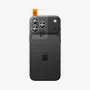 Spigen Optik Pro Glas.tR EZ Fit protector de cámara pack de 2 para iPhone 14 Pro / Max, 15 Pro / Max, 16 Pro / Max, 17 Pro / Max - plata
