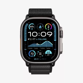Spigen WBF1 correa Apple Watch 8 / 9 / 10 / 11 / SE / Ultra (44 / 45 / 46 / 49 mm) negro
