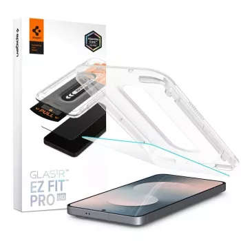 Spigen Glas.tR EZ Fit Pro HD protector de pantalla de cristal templado para Samsung Galaxy S25 FE - transparente (pack de 2)