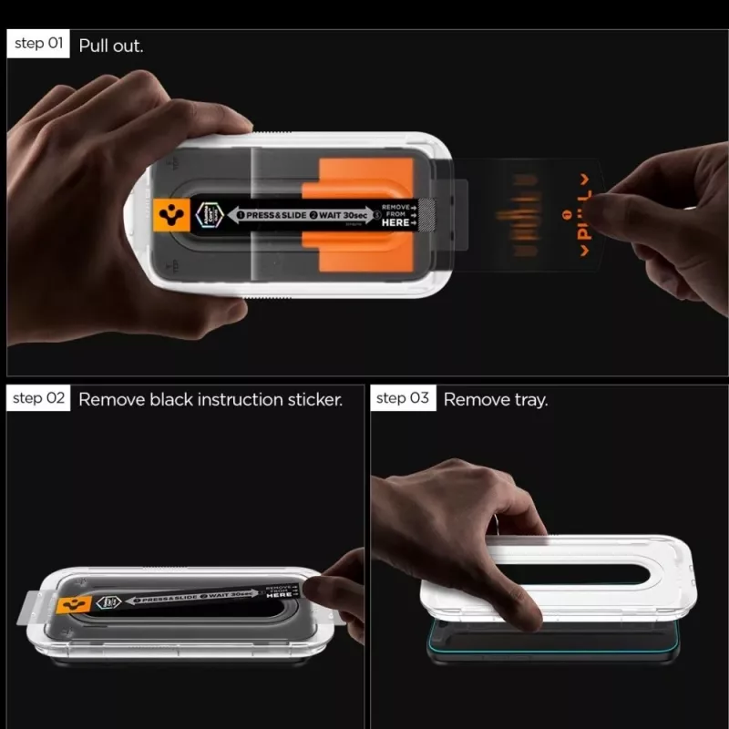 Spigen Glas.tR EZ Fit Pro HD protector de pantalla de cristal templado para Samsung Galaxy S25 FE - transparente (pack de 2)