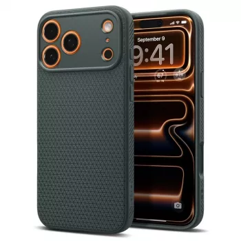 Funda Spigen Liquid Air iPhone 17 Pro Max Abyss Green