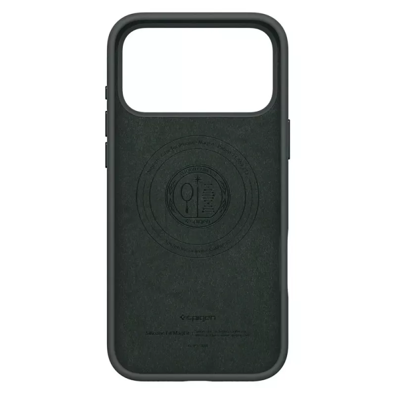Funda Spigen Silicone Fit Mag MagSafe para Apple iPhone 17 Pro Max - Abyss Green